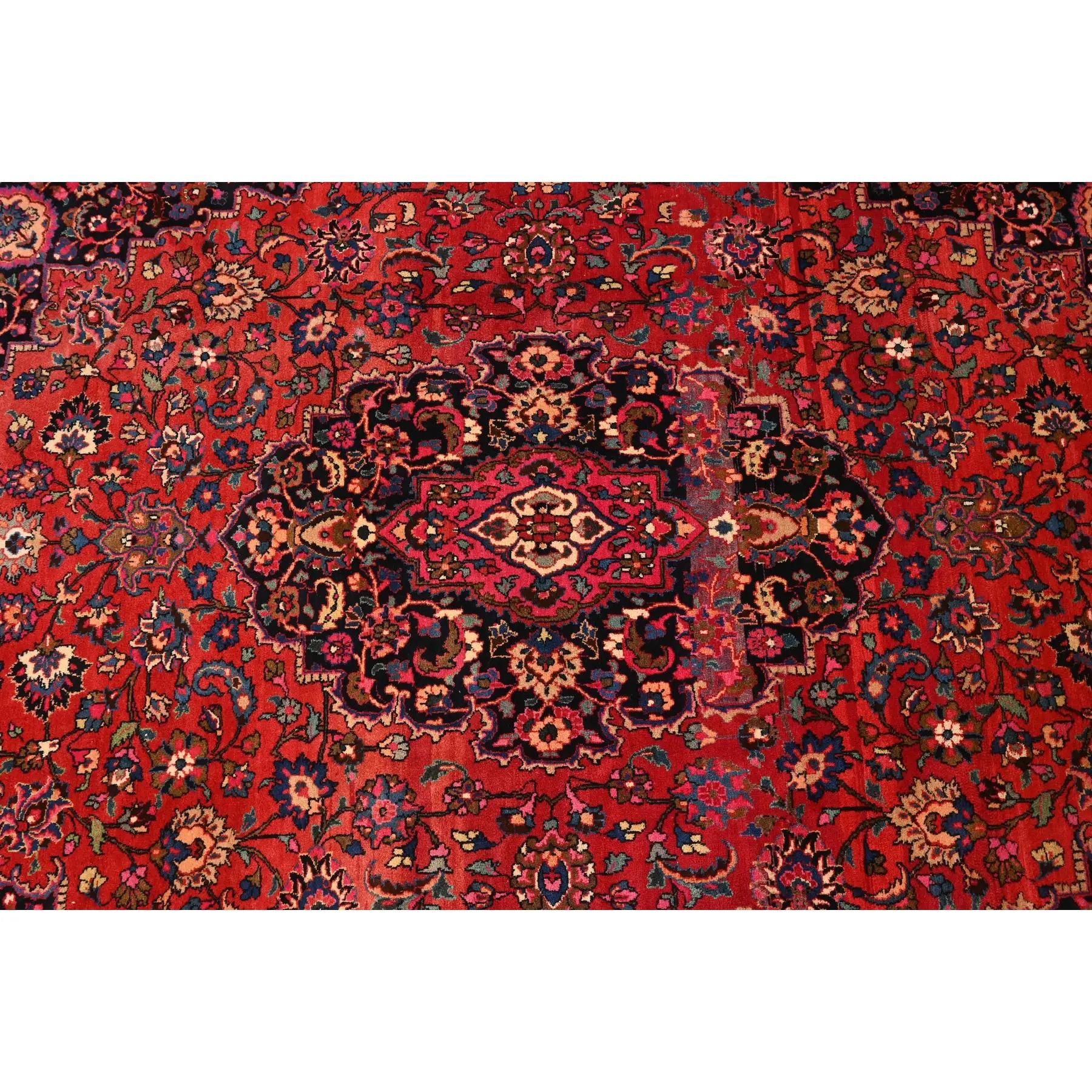 Lana Tappeto vintage Tabriz persiano annodato a mano di grandi dimensioni per la stanza in vendita