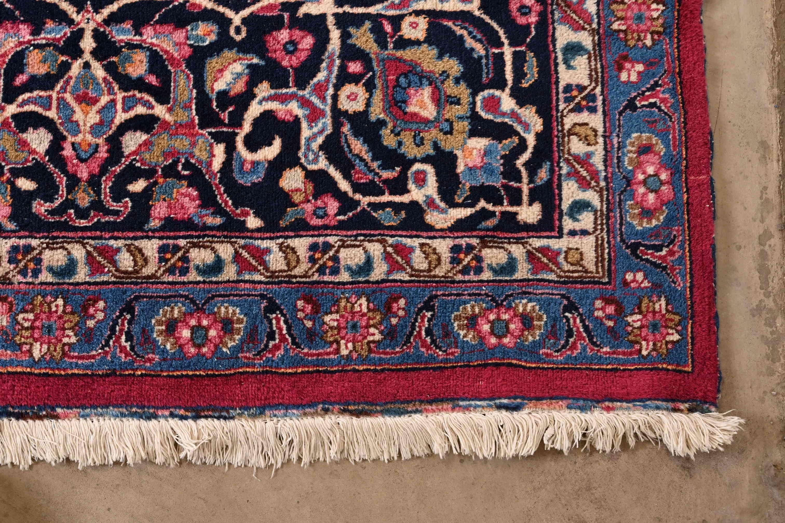 Vintage Hand-Knotted Persian Tabriz Large Room Size Rug For Sale 2