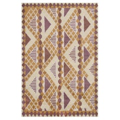 Vintage Knots Rugs annodato a mano in lana giocosa in stile déco