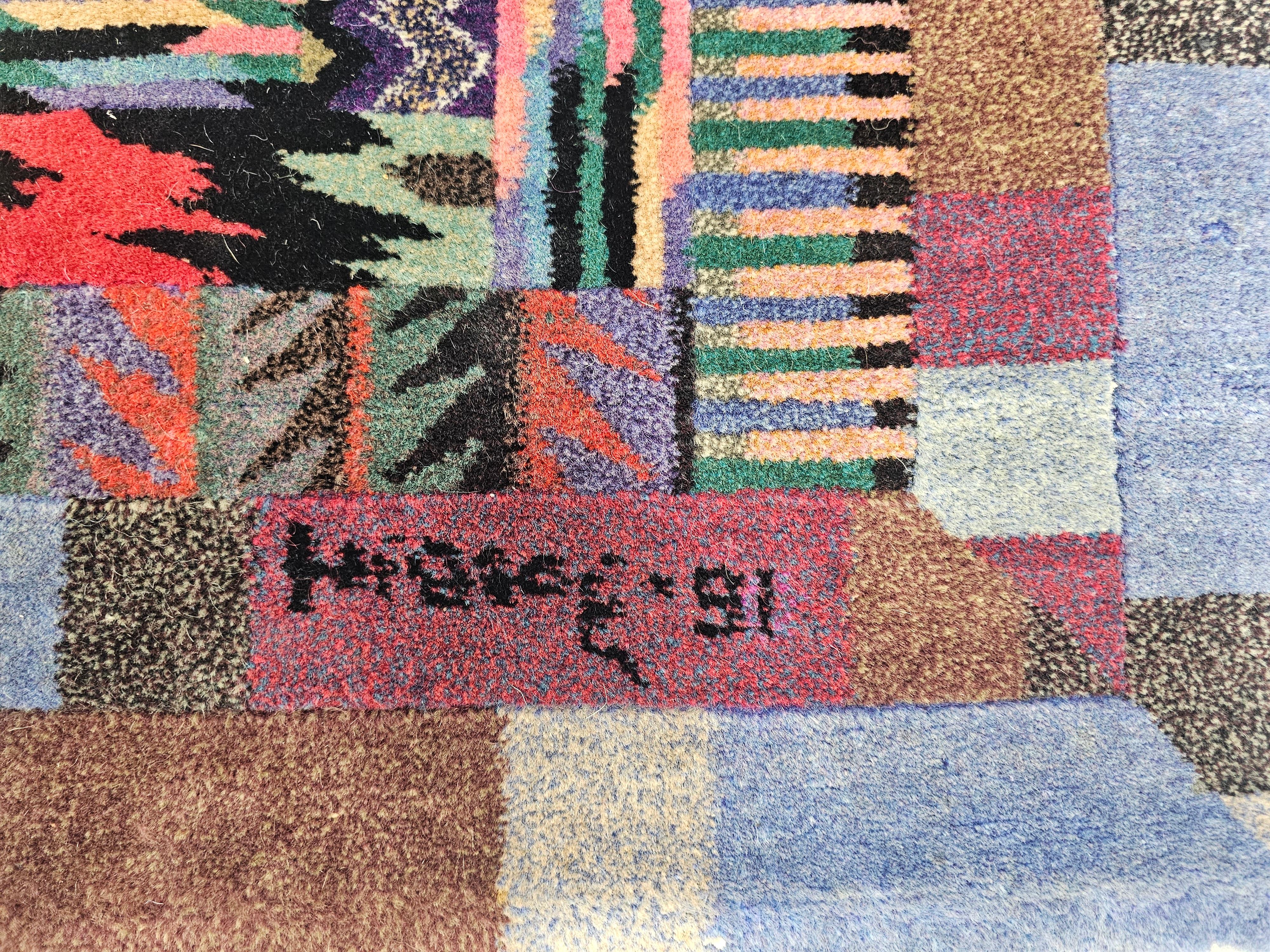 Vintage Hand-Knotted Rug, model 