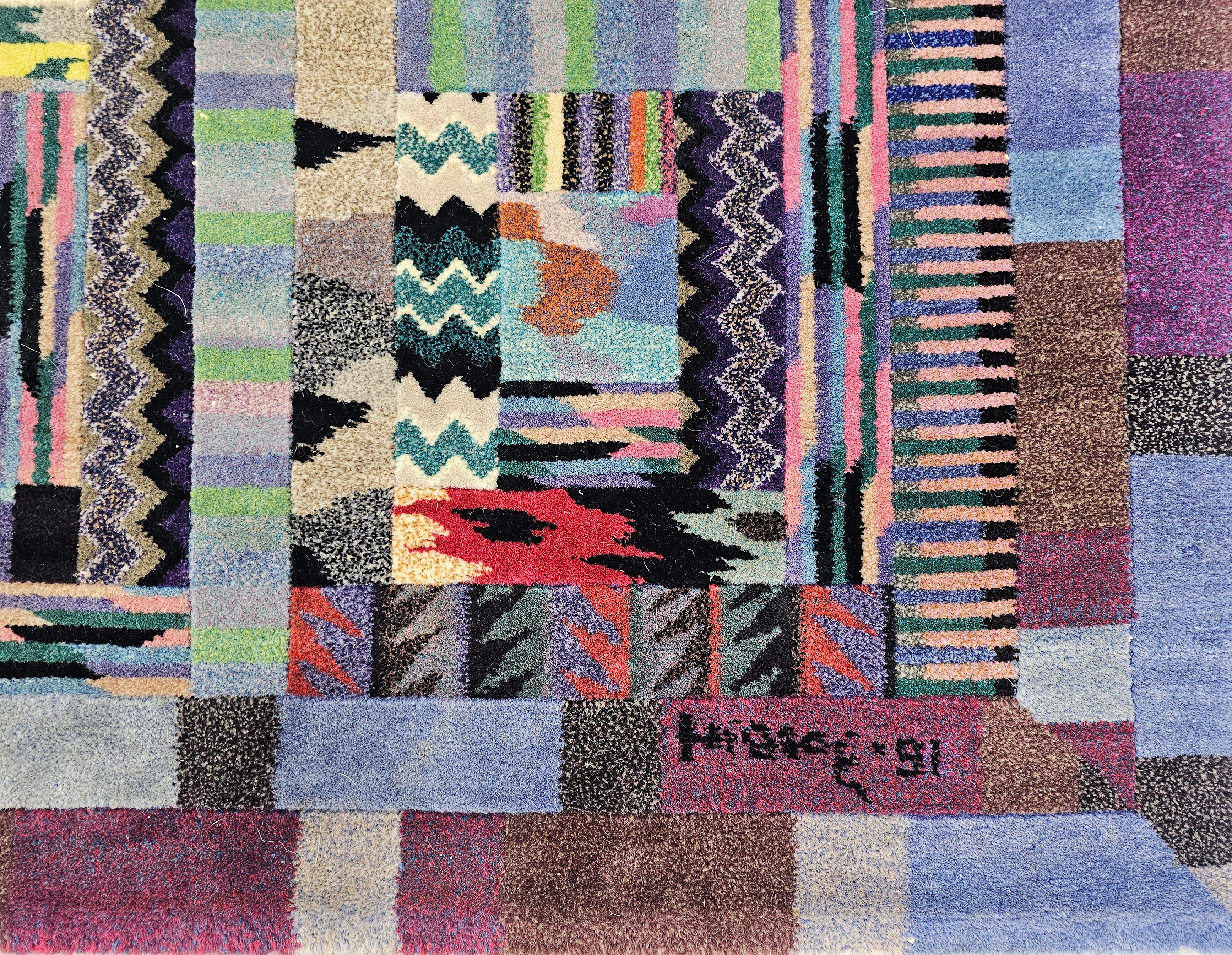 Vintage Hand-Knotted Rug, model 
