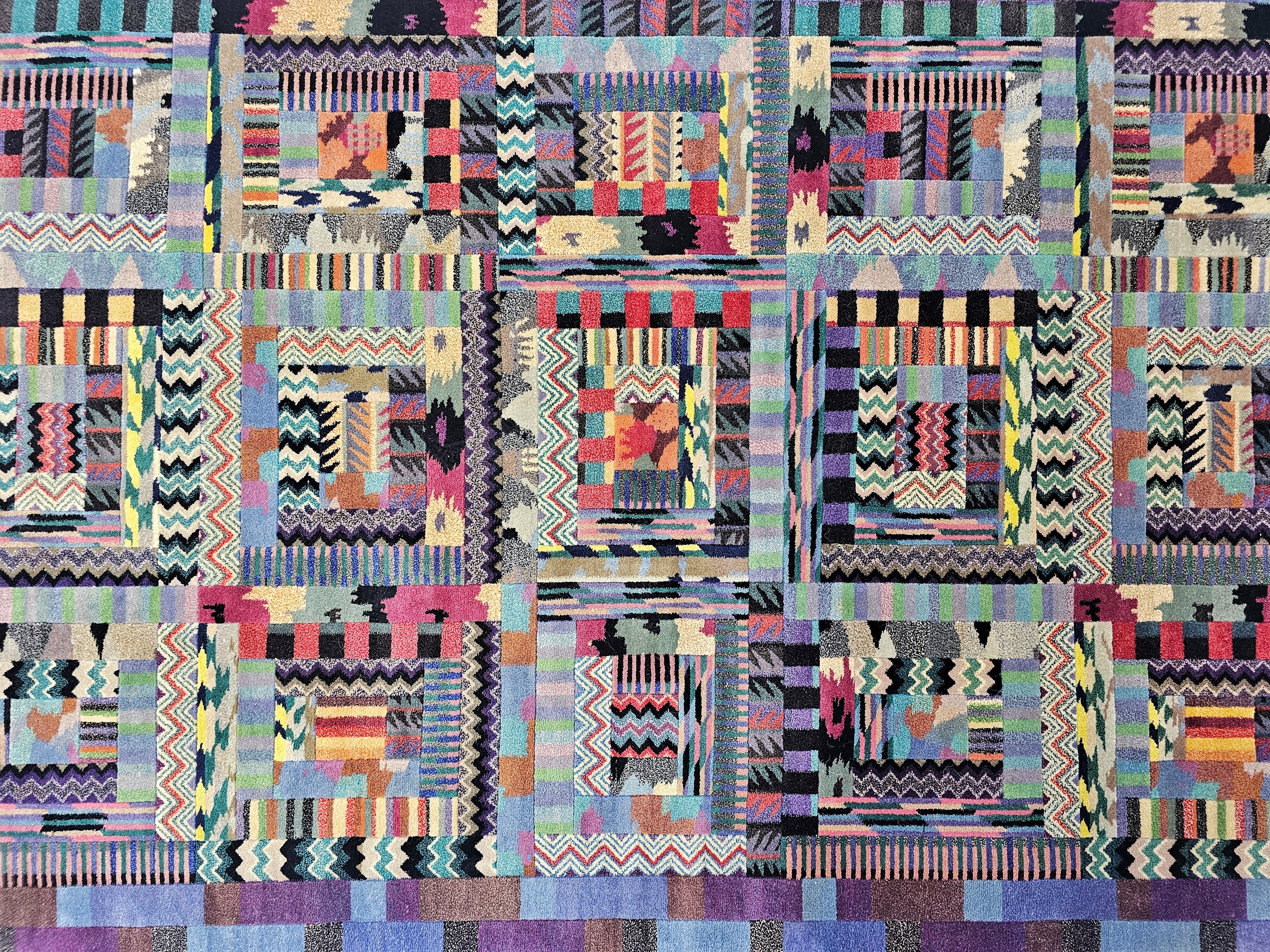 Italian Vintage Hand-Knotted Rug, model 
