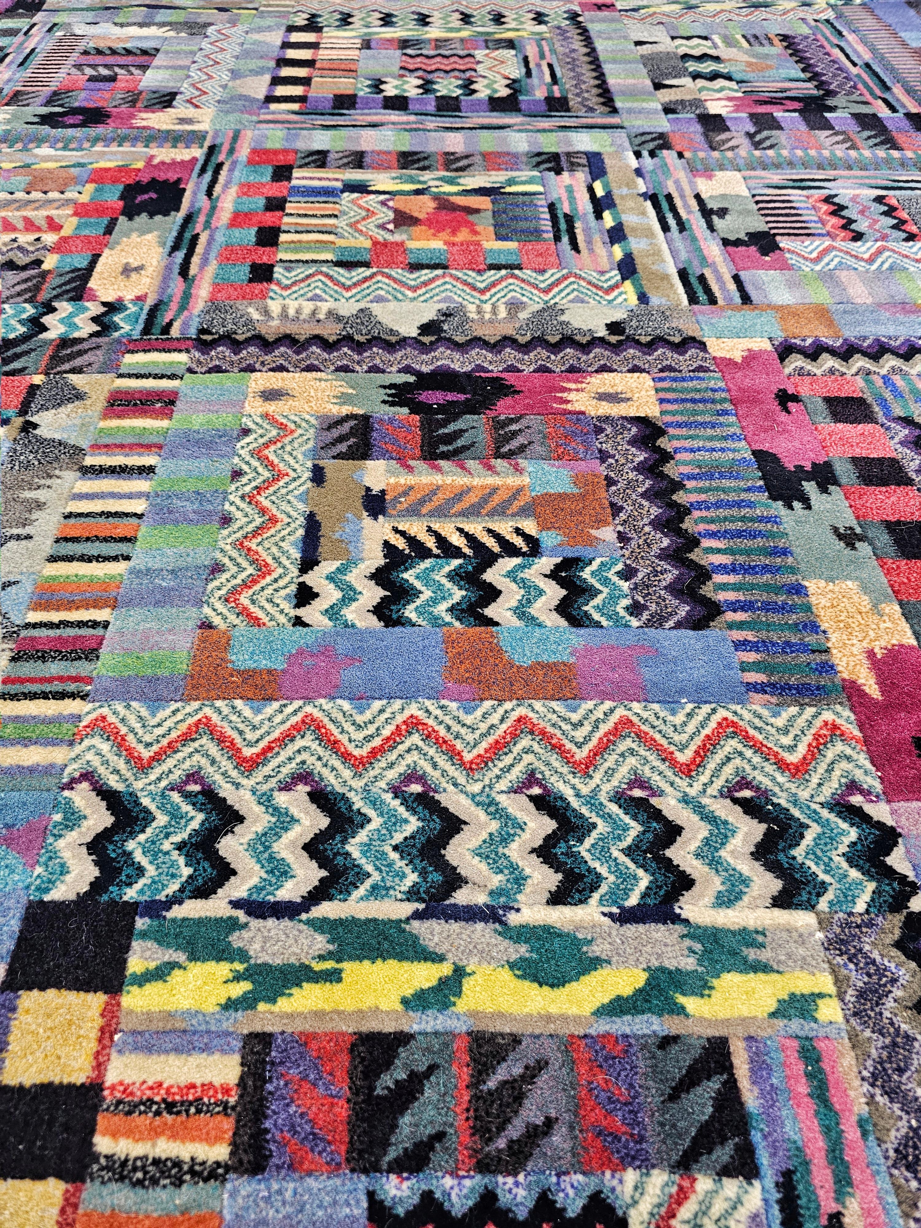 Wool Vintage Hand-Knotted Rug, model 