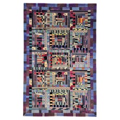 Tapis vintage noué à la main, modèle Orion, conçu par Ottavio Missoni pour Missoni