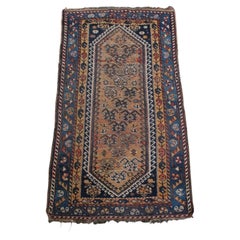 Tapis vintage noué à la main avec motifs - 172x88cm