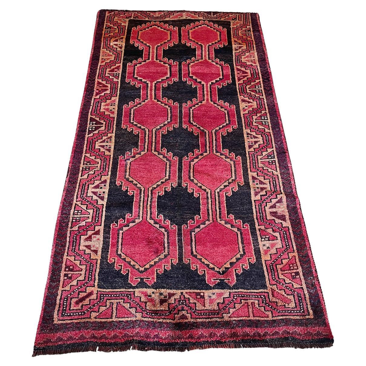 Alfombra Turca Vintage Anudada a Mano  8'3" x 4'1"