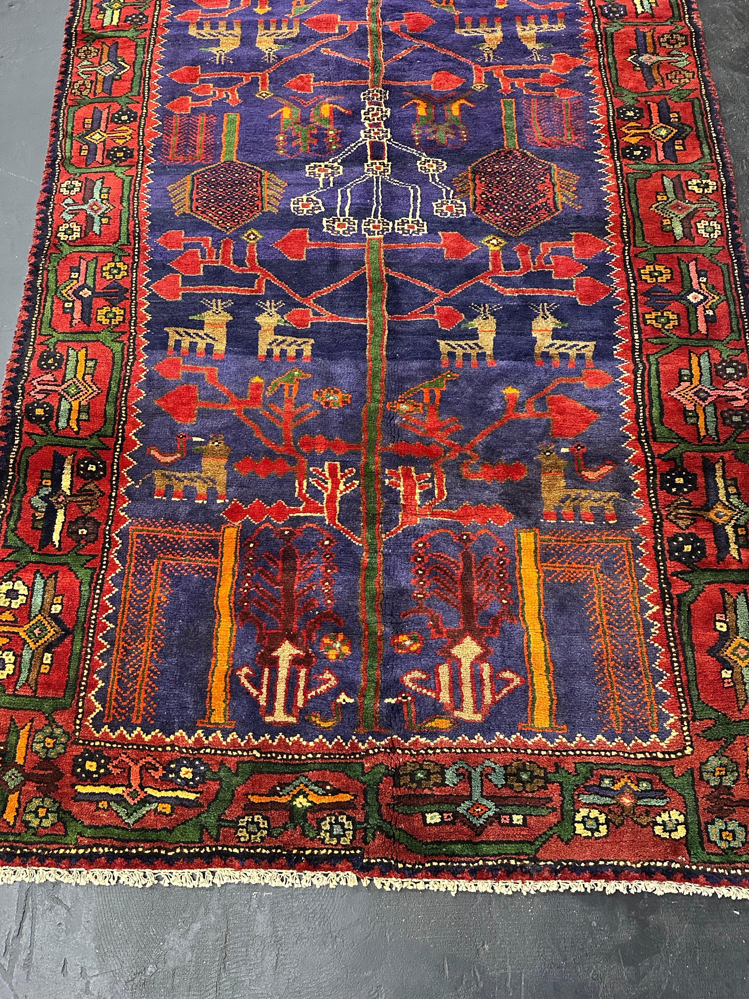 Handgeknüpfter türkischer Vintage-Teppich aus Wolle mit Akzent im Zustand „Gut“ im Angebot in Lutz, FL