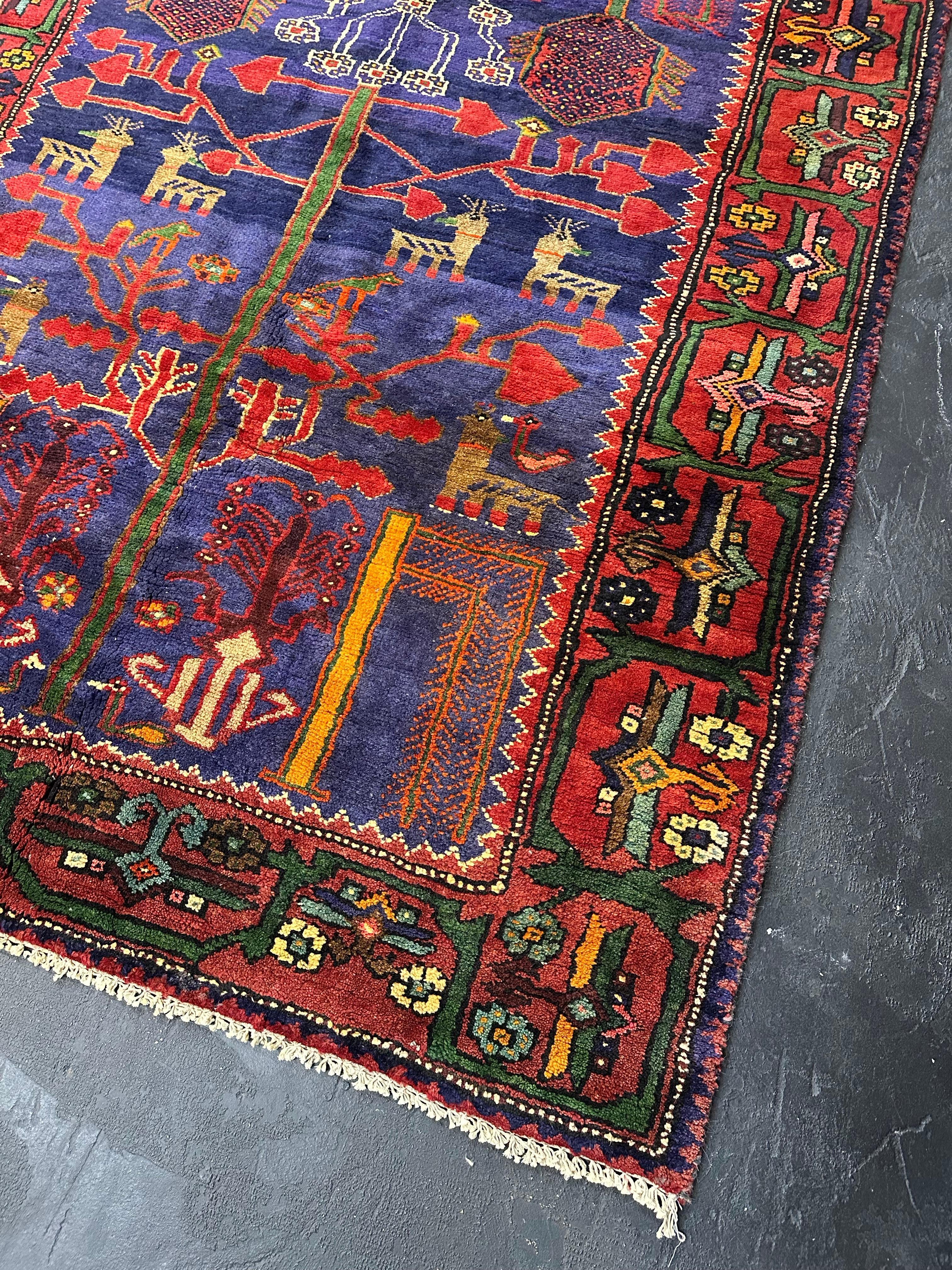 Handgeknüpfter türkischer Vintage-Teppich aus Wolle mit Akzent (20. Jahrhundert) im Angebot