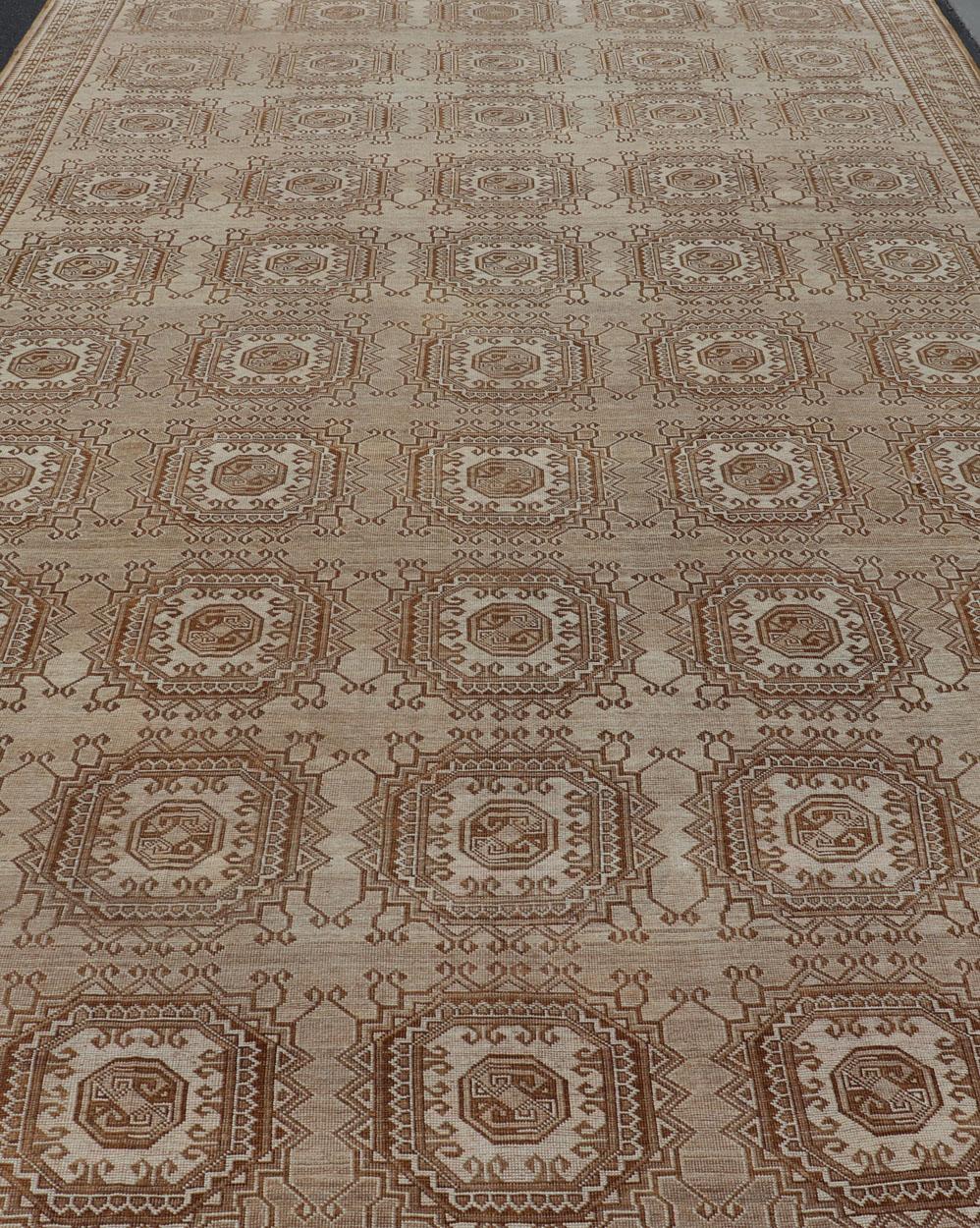 Handgeknüpfter türkischer Teppich mit wiederkehrendem, subgeometrischem achteckigem Design, Vintage im Zustand „Gut“ im Angebot in Atlanta, GA