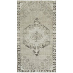 Vintage Hand-Knotted Wool Turkish Kars Rug