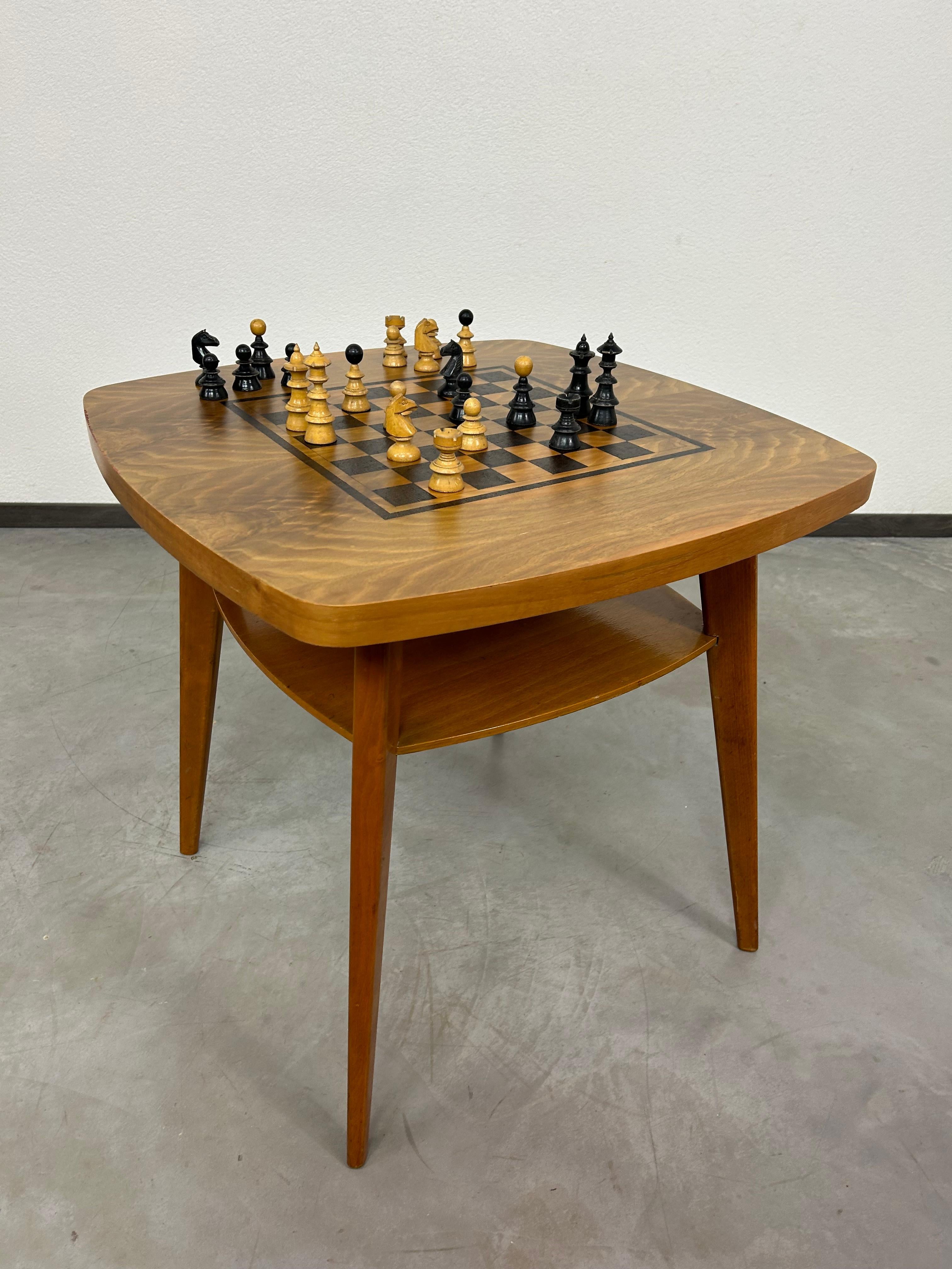 Vintage Hand Made Chess Table 4