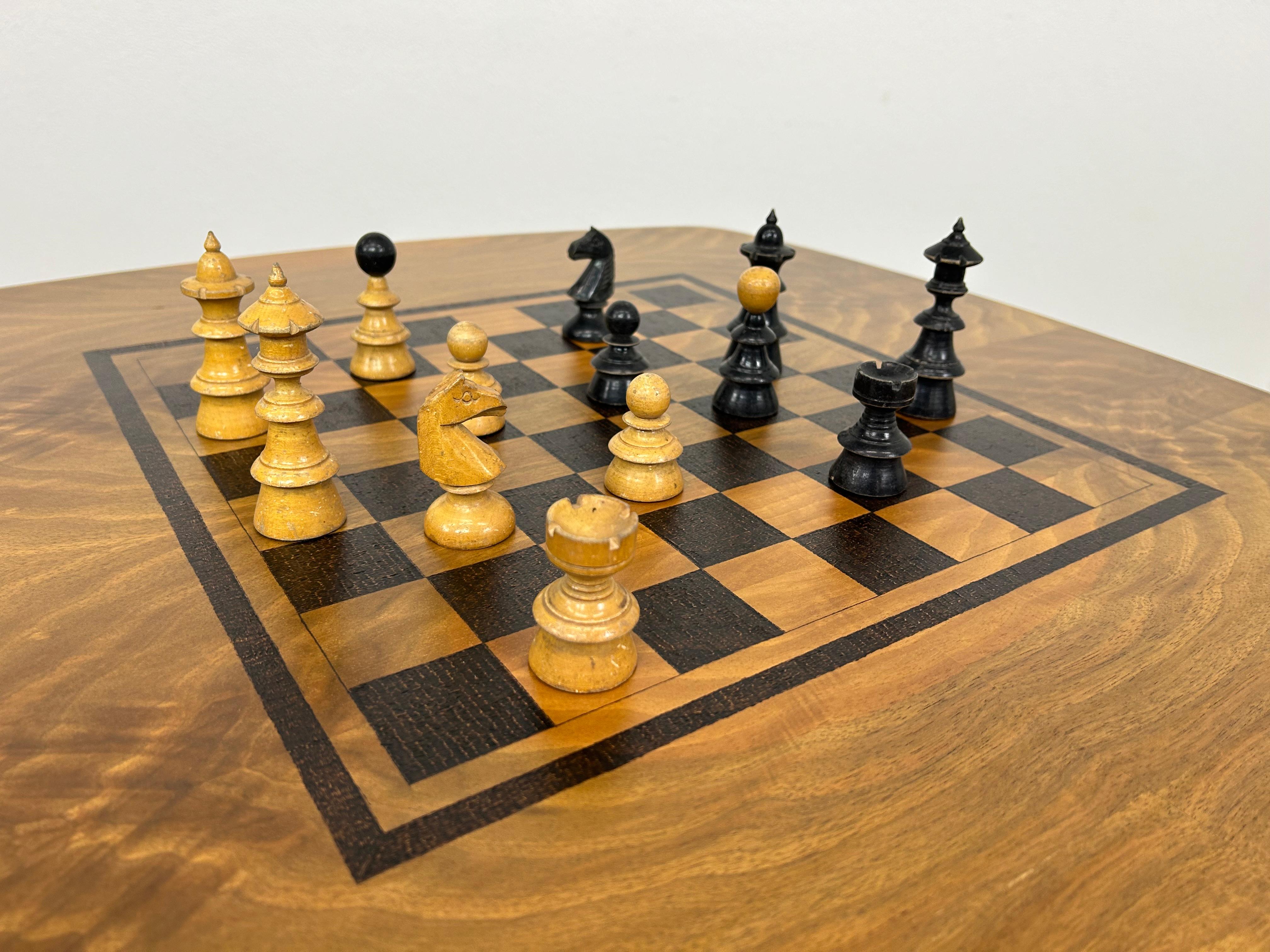 Vintage Hand Made Chess Table 5