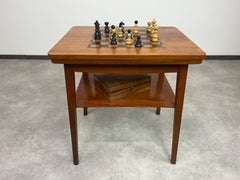 Vintage hand made chess table