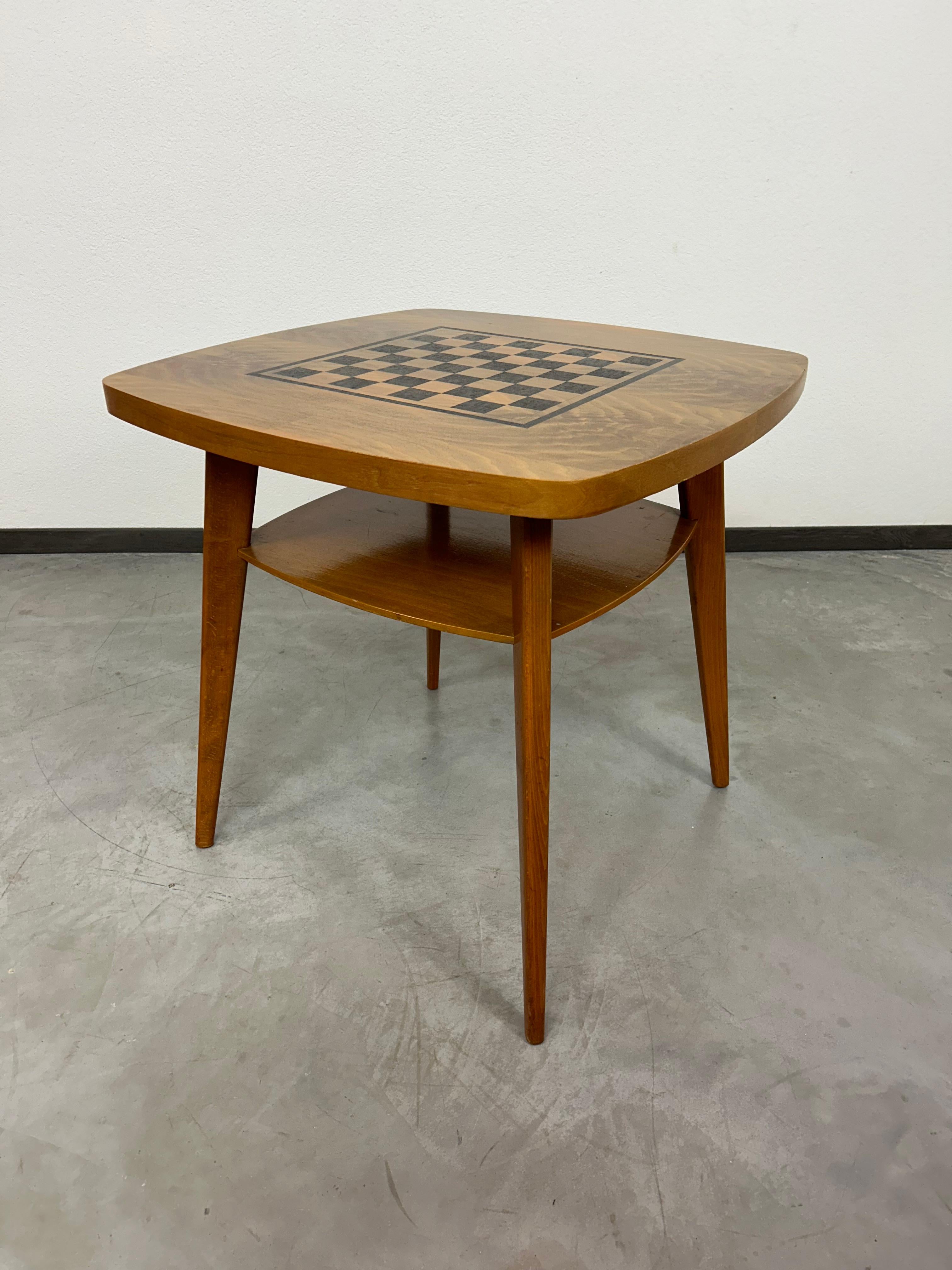 Modern Vintage Hand Made Chess Table