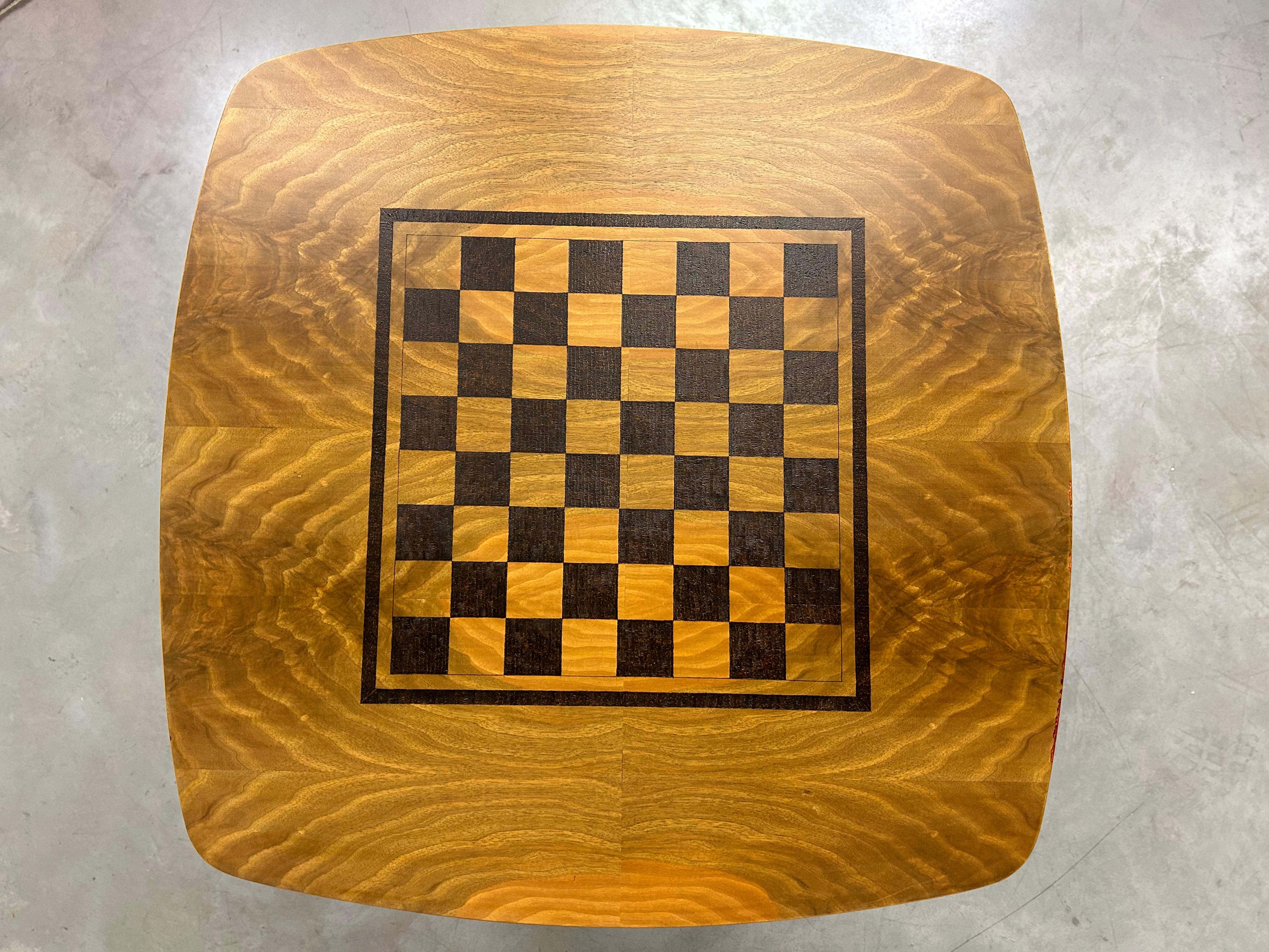 Late 20th Century Vintage Hand Made Chess Table