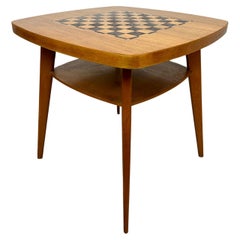 Handgefertigter Vintage-Schachtisch