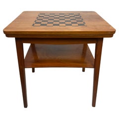 Vintage hand made chess table