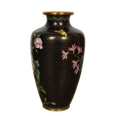 Vase Vintage Hand Made Chinese Cloisonne