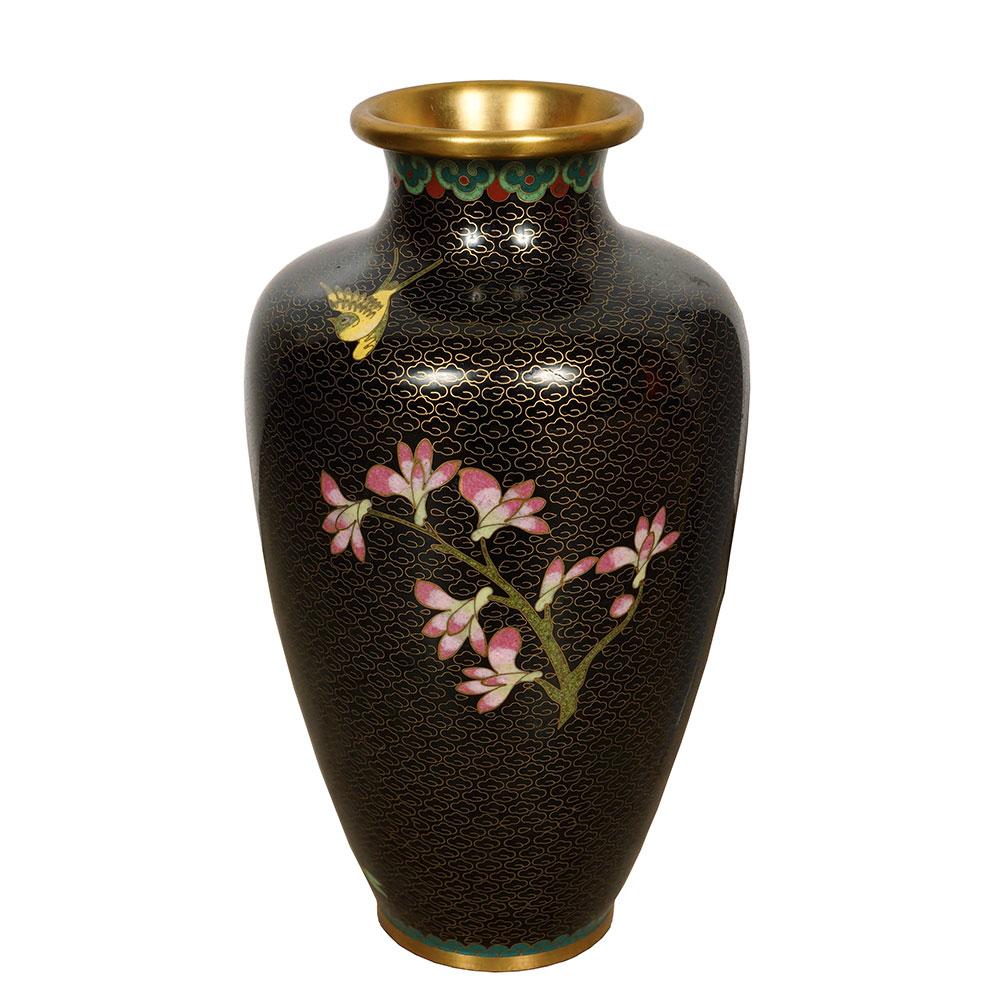 Esportazione cinese Vaso di cloisonne cinese d'epoca Hand Made in vendita