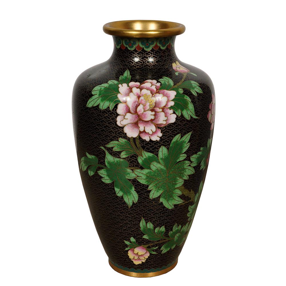 Cinese Vaso di cloisonne cinese d'epoca Hand Made in vendita