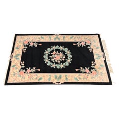 Used Hand Made Chinese Sculpted Wool Area Rug
