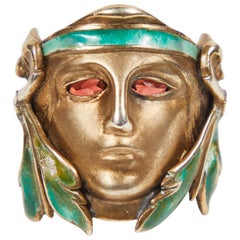 Vintage Handmade Mask Ring