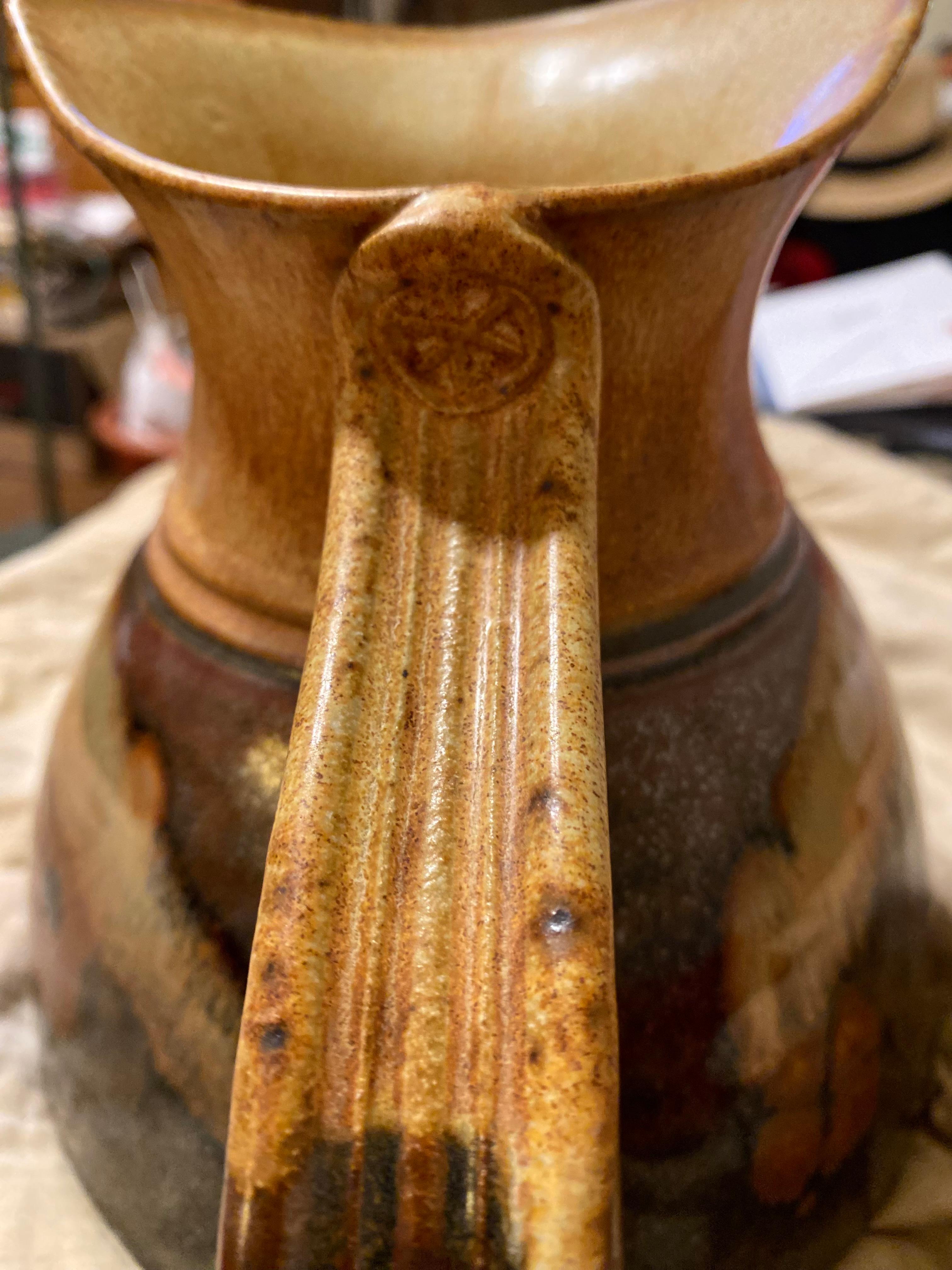 Vintage Hand Made Keramik Sangria oder Wasser Krug  (American Arts and Crafts) im Angebot
