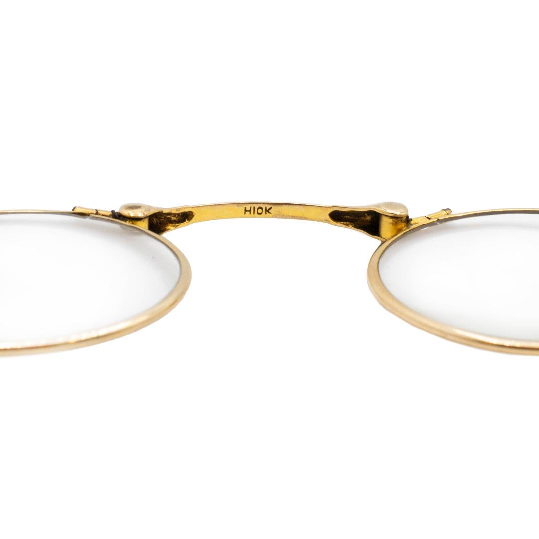 gold harry potter glasses