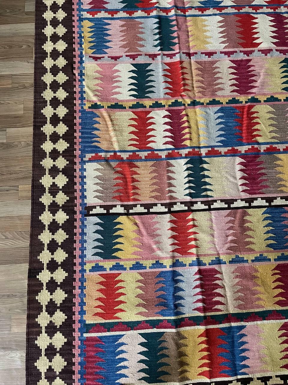 Vintage Hand Made Alfombra turca tribal Kilim 2
