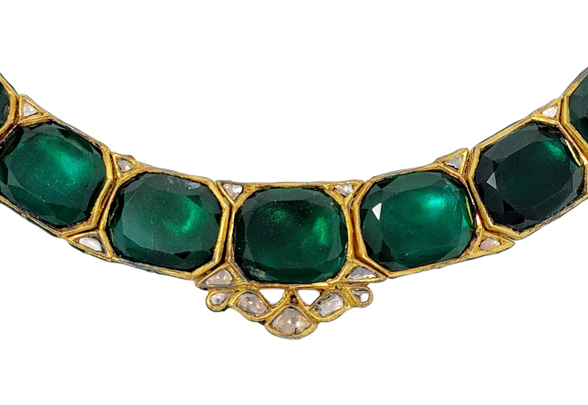 uncut diamond necklace