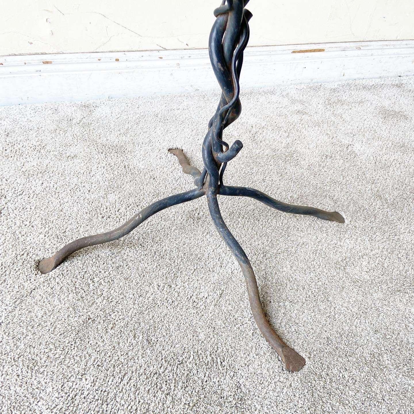 Exceptional vintage organic wrought iron tree sculpture. Each branch is detachable.
