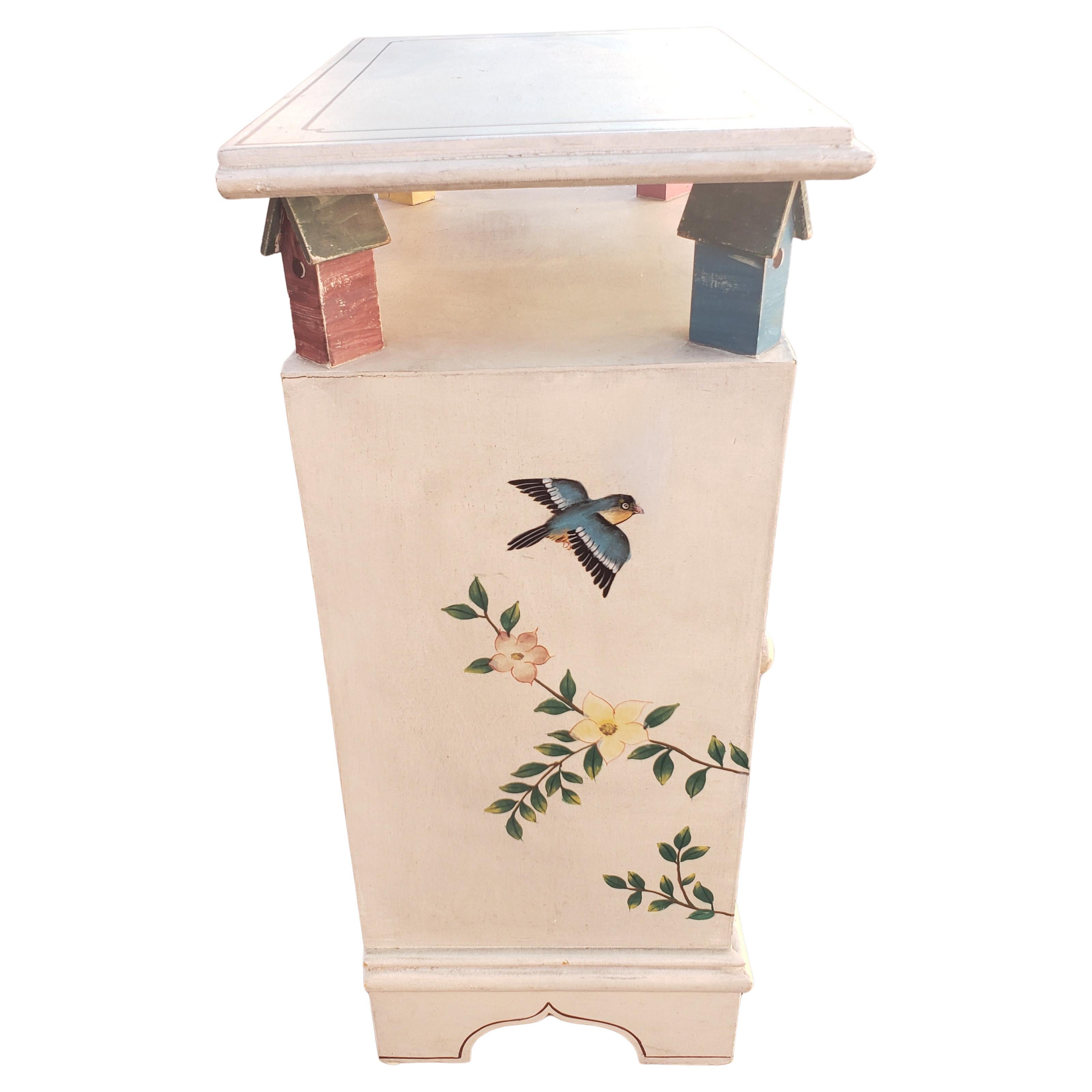 American Vintage Hand Painted Cabinet Stand, Circa 1970s