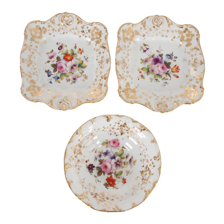 Vintage Hand Painted China Tea Set For Sale at 1stDibs