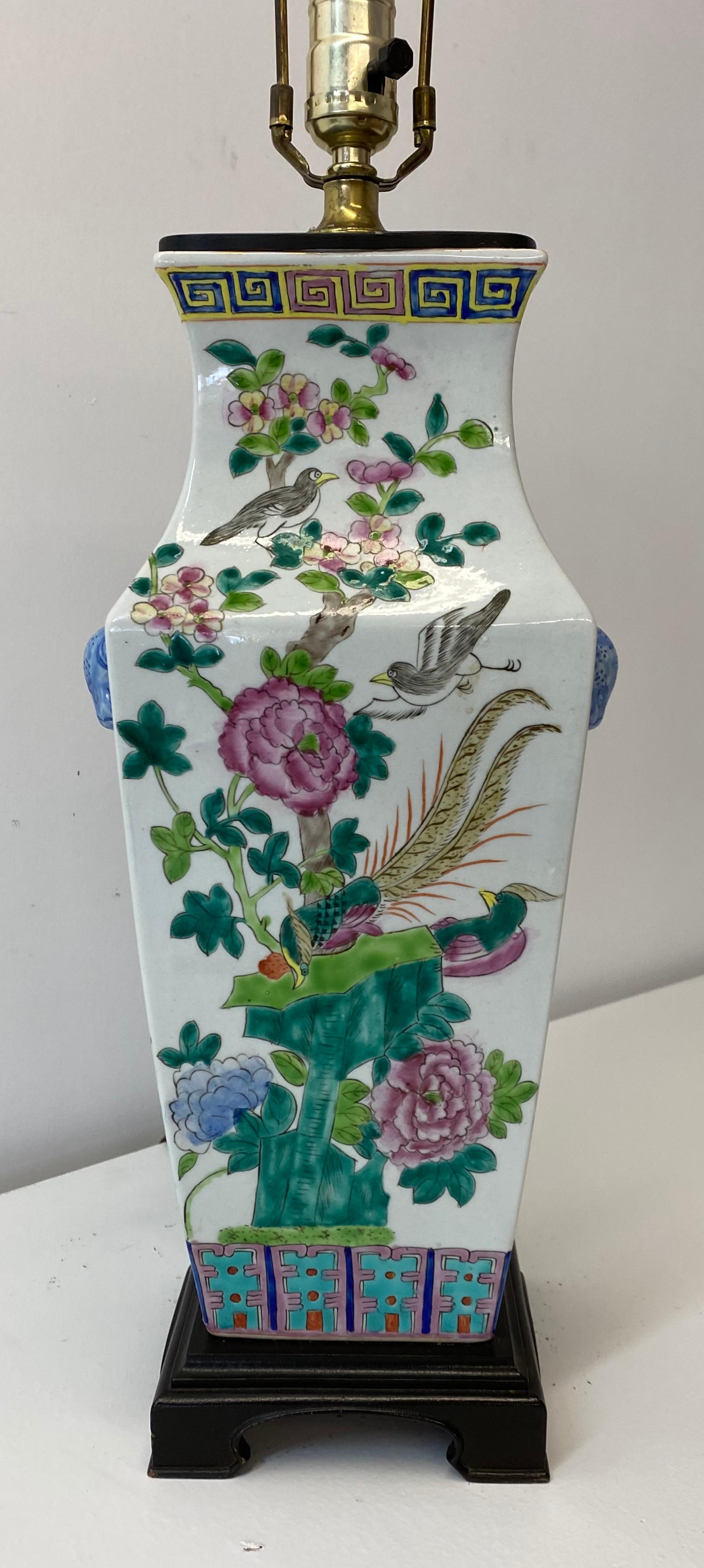 vintage chinese porcelain lamps