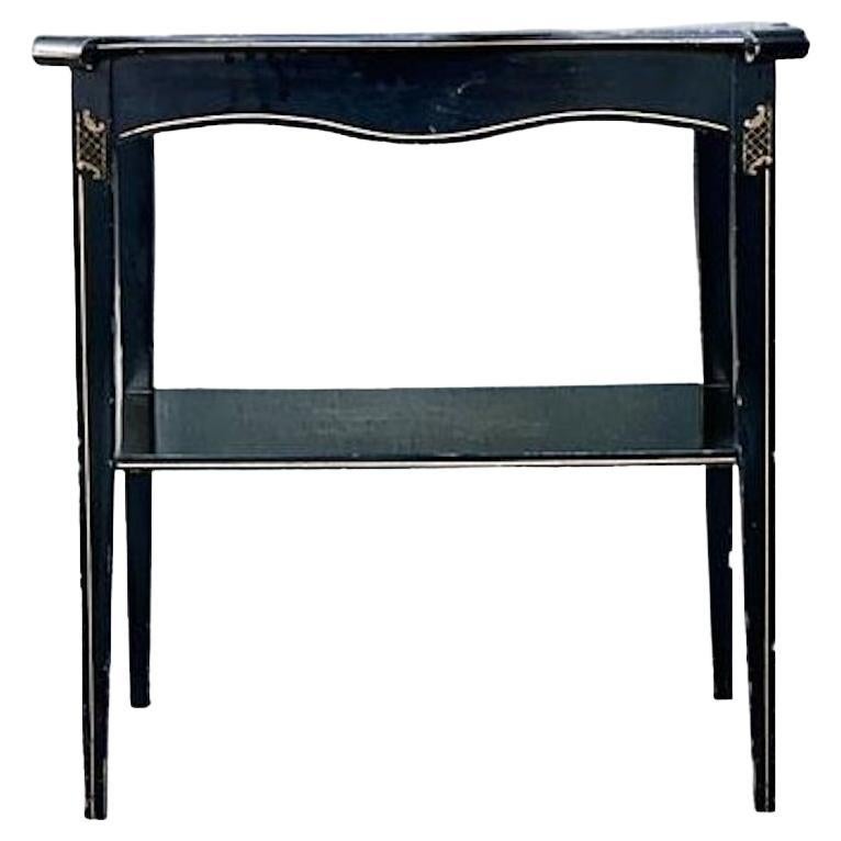 Vintage Hand Painted Chinoiserie Side Table