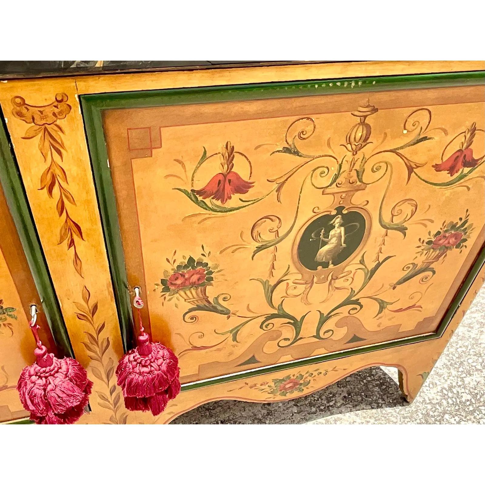 hand painted credenzas