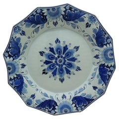 Vintage Hand Painted Delft Decorative Plate