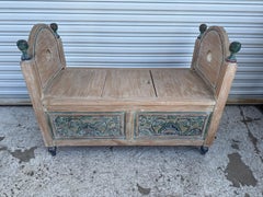 Vintage Hand Painted Dowery Chest/Bench
