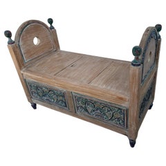 Vintage Hand Painted Dowery Chest/Bench