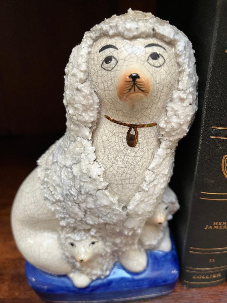 Vintage Hand Painted Fitz and Floyd Staffordshire Style Poodles Figurines 1