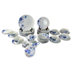 Vintage Hand Painted Japanese Porcelain Dinner Tea Service