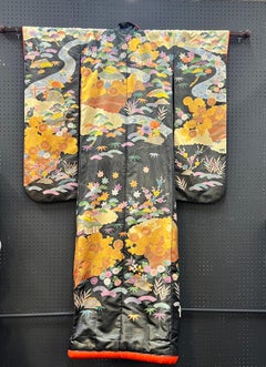 Vintage Hand-Painted Japanese Wedding Kimono