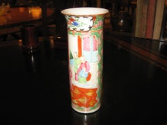 Vintage Hand gemalt japanischen Kutani kreisförmige Vase