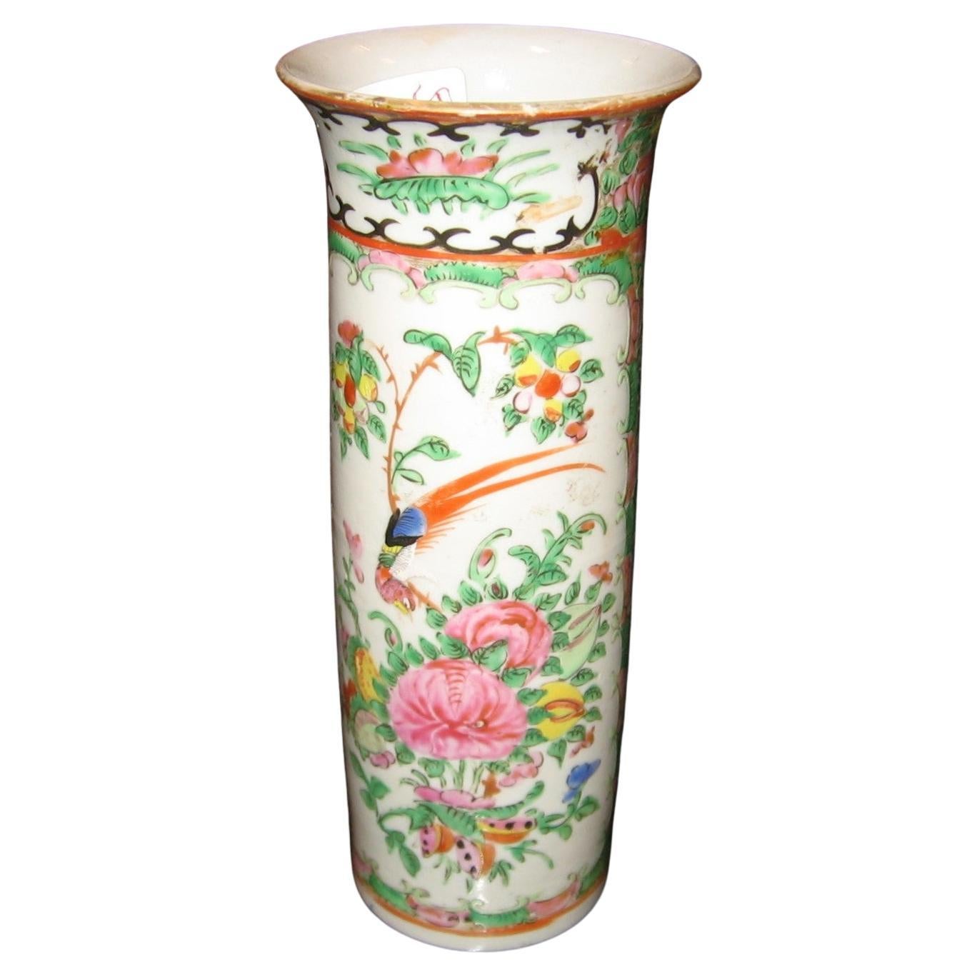 Vaso circolare giapponese dipinto a mano vintage Kutani