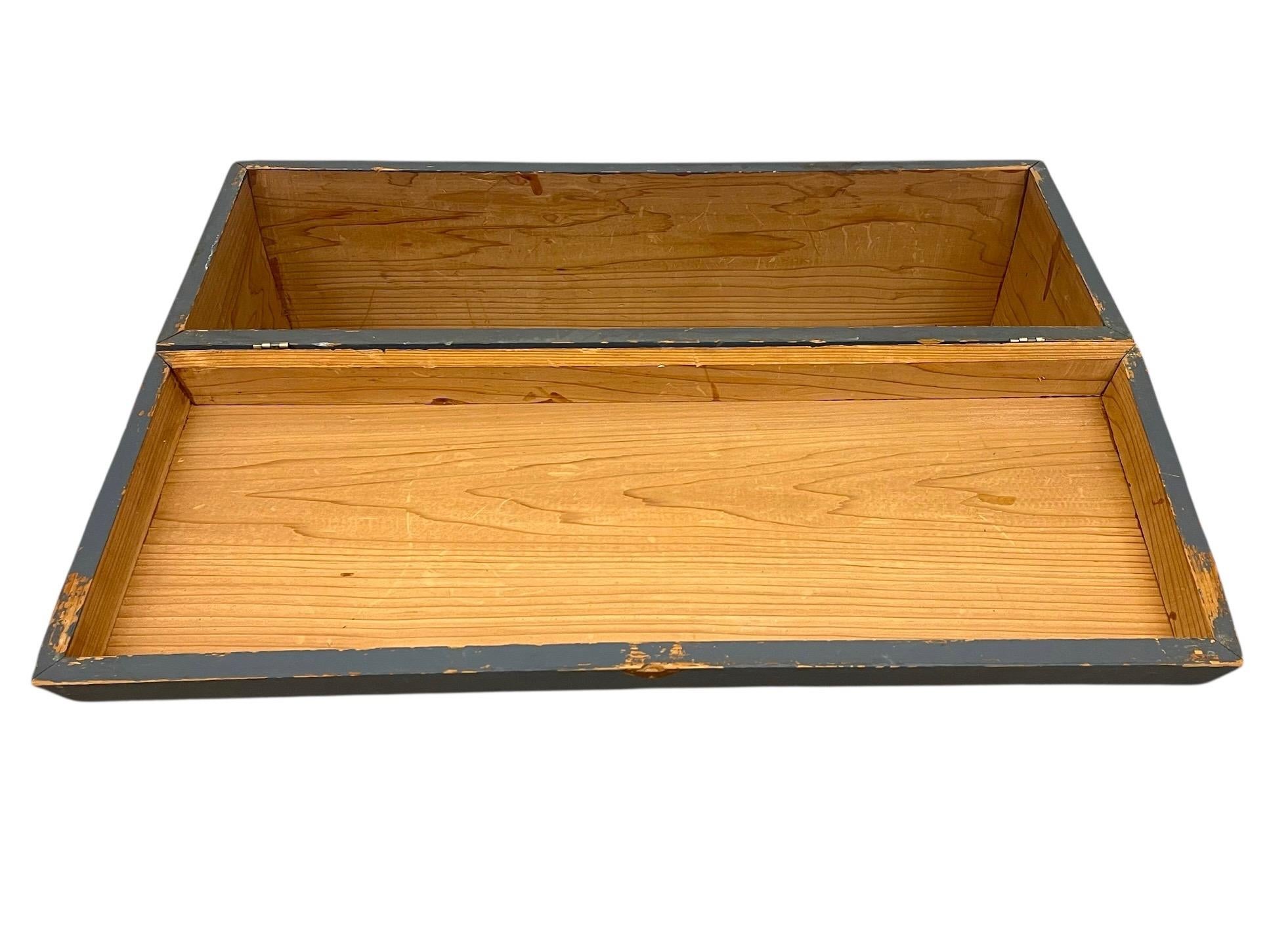 Cassapanca o baule per coperte d'epoca dipinta a mano in arte popolare norvegese in vendita 5