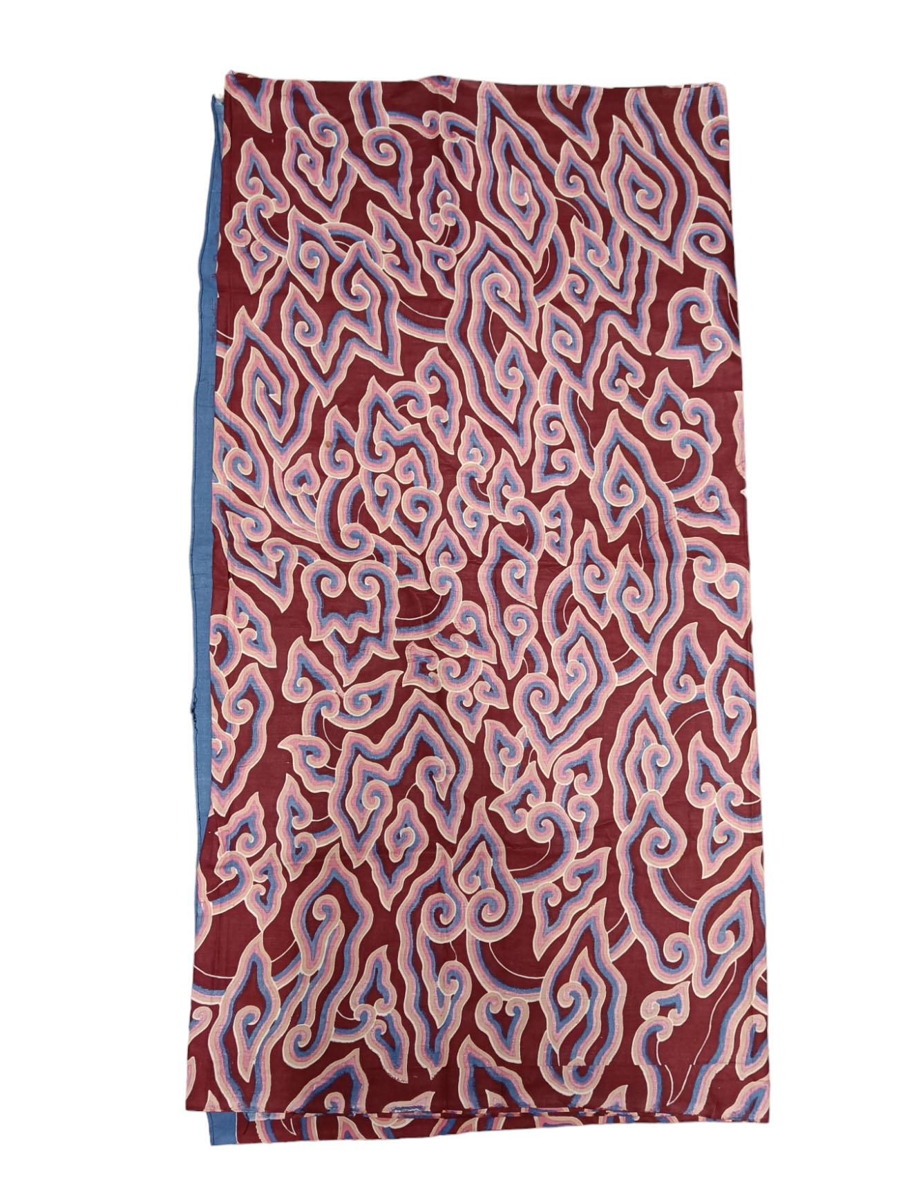 Handbemalte orientalische Batik Indonesien-Textilien-Interieurdesign (Indonesisch) im Angebot
