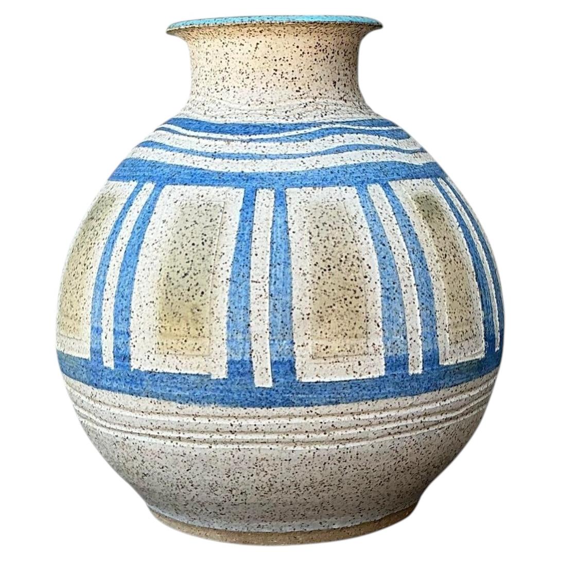 Vintage Hand Painted Original Studio Pottery Vase