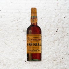 Vintage Hand-Painted Osborne Wood Sign: 'Veterano'