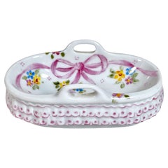 Objet décoratif vintage en porcelaine peint à la main par Linda Maria, années 1960