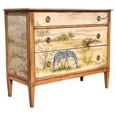 Vintage Hand Painted Safari Dresser